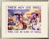 Shell, Circus Performers Framed Giclee Print by Schwitzer 