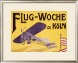 Flug Woche Monoplane Aviation Impressão giclée emoldurada por Max Ponty Flug Woche Monoplane Aviation Impressão giclée emoldurada por Max Ponty