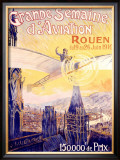 Grande Semaine d'Aviation Framed Giclee Print by Charles Rambert