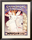 Champagne l'Etincelle Framed Giclee Print by Emile Berchmans
