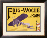 Flug Woche Monoplane Aviation Impressão giclée emoldurada por Max Ponty Flug Woche Monoplane Aviation Impressão giclée emoldurada por Max Ponty