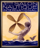 3rd Salon Nautique International Framed Giclee Print by Sandy Hook