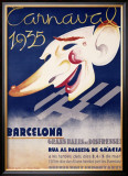 Carnaval Barcelona Framed Giclee Print by Blay Augusto Oliva