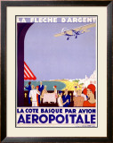 La Fleche d'Argent, Aeropostale Framed Giclee Print