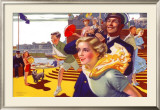 Bridlington: Its Quicker by Rail 1923-1947 Framed Giclee Print by Greenup 