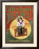 Mid State Rodeo Framed Giclee Print