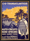 North African Michelin Tire Tour Framed Giclee Print by Bernard Villemot