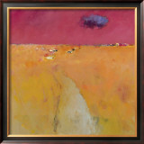 Landscape in Orange and Red Art by Jan Groenhart