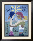Cannes Art Gallery Exhibit Framed Giclee Print