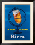 In Tutto il Mondo Birra Framed Giclee Print by E. Arvati