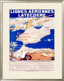 Lignes Aeriennes Latecoere Framed Giclee Print