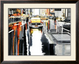 Street Yellow Life Poster by Alain Bertrand