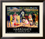 Harrogate, LNER Poster, 1934 Framed Giclee Print by Anna Katrina Zinkeisen