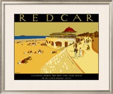 Redcar Framed Giclee Print by A E Martin