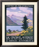 Lac Chambon, Auvergne Framed Giclee Print by Constant Leon Duval