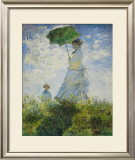 Lady with Parasol Prints by Claude Monet
