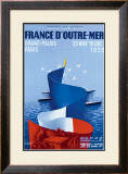 France d'Outre-Mer Framed Giclee Print by Paul Colin