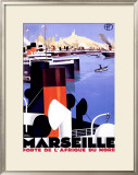 Marseille, Porte de l'Afrique Framed Giclee Print by Roger Broders