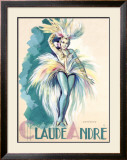 Claude Andree Maquette Framed Giclee Print by Jean-Dominque Van Caulaert