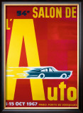 54e Salon de l'Automobile Framed Giclee Print by Pierre Fix-Masseau