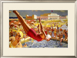 Butlin's Holiday Camp, Clacton-On-Sea, LNER Poster Framed Giclee Print by Greenup 