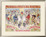 Primrose and West's Big Minstrels Framed Giclee Print