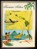 Fly Hawaiian Airlines Framed Giclee Print