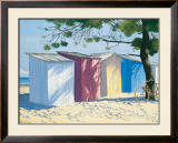 Beach Shacks I Art by Henri Deuil
