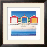 Boat Shed Colour Print by B. Walsh