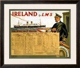 Ireland by LMS, the Royal Mail Framed Giclee Print
