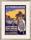 North African Michelin Tire Tour Framed Giclee Print by Bernard Villemot