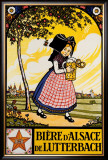 Bieres d'Alsace Framed Giclee Print by Hansi 