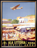 Ala Littoria Framed Giclee Print by Mariano Bertuchi