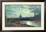 Blick Auf Dresden Art by Johan Christian Clausen Dahl