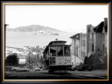 San Francisco, Cable Car, Alcatraz Framed Giclee Print