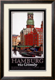 LNER, Hamburg via Grimsby, c.1927 Framed Giclee Print by Frank Newbould