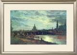 Blick Auf Dresden Poster by Johan Christian Clausen Dahl