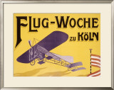 Flug Woche Monoplane Aviation Impressão giclée emoldurada por Max Ponty Flug Woche Monoplane Aviation Impressão giclée emoldurada por Max Ponty