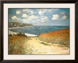 Path Through the Corn at Pourville, c.1882 Prints by Claude Monet
