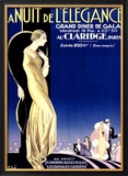 Nuit Elegance Framed Giclee Print by Aleardo Villa