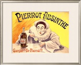 Pierrot Absinthe Framed Giclee Print by LEM 