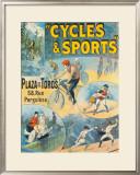 Exposition Internationale, Cycles & Sports Framed Giclee Print by Lucien Lefevre