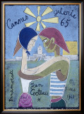 Cannes Art Gallery Exhibit Framed Giclee Print