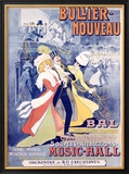 Bullier, Nouveau Bal Framed Giclee Print by Marcellin Auzolle