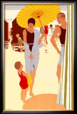 Filey for the Family Framed Giclee Print by Reginald Edward Higgins