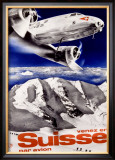 Swiss Airways Framed Giclee Print