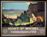 Mont St. Michel, SR Poster, 1932 Framed Giclee Print by Leonard Richmond