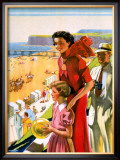 Saltburn, LNER Poster, 1923-1947 Framed Giclee Print by Greenup 