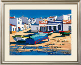 Barque Bleue a Alvor Prints by Jean-Claude Quilici