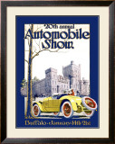 Automobile Show, Buffalo Framed Giclee Print by Claybaugh 